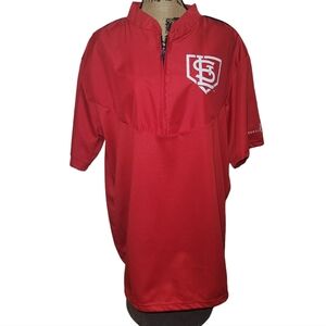 St. Louis Cardinals Monsanto 6/23/17 SGA 1/4 Zip Batting Practice Jersey Mens XL